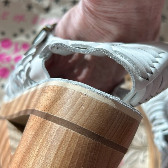 Jeffrey Campbell Free People White Wedge Sandals - Size 8 - Worn once - Picture 13 of 14